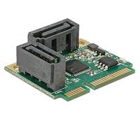 DeLOCK 95260 tarjeta y adaptador de interfaz SATA Interno - Accesorio (Mini PCI Express, SATA, Perfil bajo, Caja, Asmedia ASM1061, 6 Gbit/s)