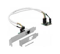 DeLOCK 95265 Adaptador de Red Gigabit Ethernet LAN PCI Express Mini PCIe Interno 1 x RJ45 1000 Mbit/s para PC con Controlador Realtek RTL8111H