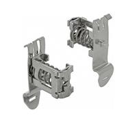 DeLOCK Abrazadera de Blindaje para Carril DIN, Diámetro de Cable 3-8 mm, Metal, Dimensiones 18x26x14 mm