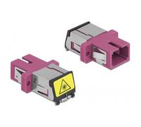 Delock acoplador de fibra Óptica con protección láser flip sc simpl
