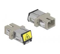Delock acoplador de fibra Óptica con protección láser flip sc simpl