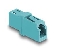 DELOCK Acoplador de Fibra óptica LC Simplex Hembra a LC Simplex Hembra OM3 Cian Marca