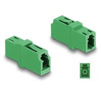 DELOCK Acoplador de Fibra óptica LC Simplex Hembra a LC Simplex Hembra APC Verde Marca