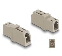 DELOCK Acoplador de Fibra óptica LC Simplex Hembra a LC Simplex Hembra OM1/OM2 Beige Marca