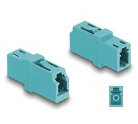 DELOCK Acoplador de Fibra óptica LC Simplex Hembra a LC Simplex Hembra OM3 Cian Marca