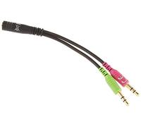 DeLOCK Adapt. 1 XJACK (H) 4 Pin / 2 X Jack (M), negro