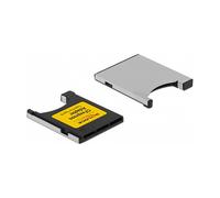 DeLOCK Adaptador CFexpress Tipo A a Tipo B para Tarjetas Flash, Negro/Gris, 29.6 x 38.5 x 3.8 mm
