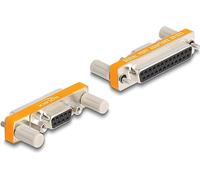 DeLOCK Adaptador D-Sub 9 Pines Hembra con Tuercas A D-Sub 25 Pines Hembra con Tornillos