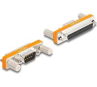 DeLOCK ADAPTADOR D-SUB 9 PINES MACHO CON TUERCAS A D-SUB 25 PINES HEMBRA CON TORNILLOS