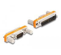 Delock adaptador d-sub 9 pines macho con tuercas a d-sub 25 pines mach