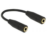 DeLOCK Adaptador de Audio Jack 3,5 mm 4 Pines Hembra > Hembra 13 cm (65896)