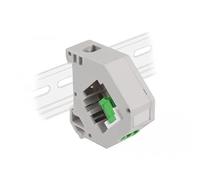 DELOCK Adaptador de Carril DIN con Keystone LC Duplex Hembra a LC Duplex Hembra Color Verde Marca