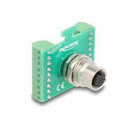 Delock adaptador de módulo de transferencia m12 hembra con codificaci