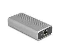 DeLOCK Adaptador de Red USB Tipo-C a RJ45 64349 - 10 Gigabit Ethernet, 40 Gbps USB4 Gen 3x2, Compatible con Windows 11, Mac OS, Linux