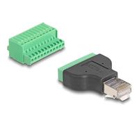 DELOCK Adaptador de RJ50 Macho a Bloque de terminales con pulsador Marca