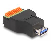 Delock adaptador de usb 3.2 gen 1 tipo-a hembra a bloque de terminales