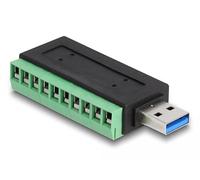 DELOCK Adaptador de USB 3.2 Gen 1 Tipo-A Macho a Bloque de terminales Marca