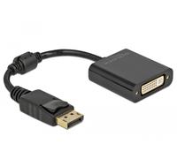 61008 Adaptador Displayport Conector, DVI-I (24+5) Hembra 0,15m DELOCK