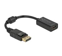 Delock Adaptador DisplayPort 1.1 Macho a HDMI Hembra pasivo, Color Negro