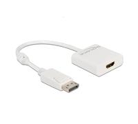 Delock Adaptador DisplayPort 1.2 Macho a HDMI Hembra 4K Activo Blanco