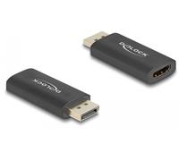 Delock adaptador displayport 1.4 activo a hdmi 8k con función hdr