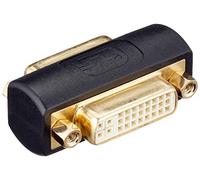 Delock 65225 cambiador de género para cable dvi negro, oro