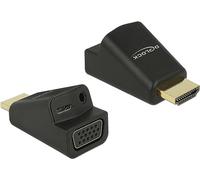 DeLOCK Adaptador HDMI-A macho a VGA hembra con audio (screwless)