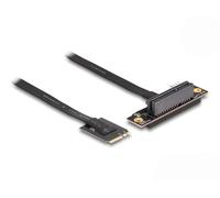 Delock adaptador m.2 clave e a pcie x4 nvme en ángulo con cable de