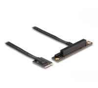 Delock adaptador m.2 clave e a pcie x8 nvme en ángulo con cable de