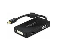 Adaptador Mini DisplayPort a VGA/HDMI/DVI DeLOCK 4K