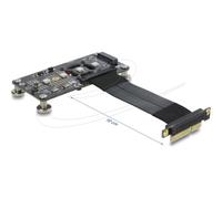 DeLOCK Adaptador PCI Express 3.0 x4 a M.2 Key M con ventilador y cable de 10 cm