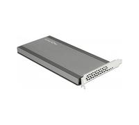 DeLOCK Adaptador PCIe x16 a 4 NVMe M.2, 32 Gbit/s, PCIe 3.0, 4 Ranuras M.2 Key M, Tarjeta de Expansión con Ventilador - 84733020