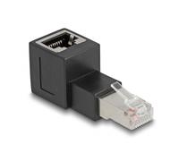Adaptador RJ-45 macho > RJ-45 hembra, Cat.6a negro