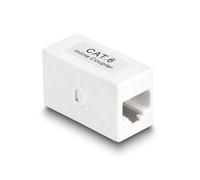Delock adaptador rj45 hembra a rj45 hembra cat.6 utp blanco