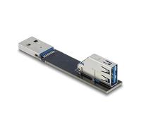 DeLOCK Adaptador USB 10 Gbps USB tipo A hembra a macho giratorio 90° superior