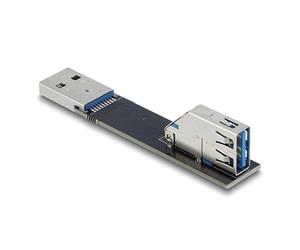 DeLOCK Adaptador USB 10 Gbps USB tipo A hembra a macho giratorio 90° superior