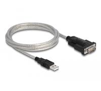 Delock adaptador usb 2.0 tipo-a a 1 x serial rs-232 d-sub 9 + adaptado