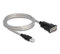 DeLOCK Adaptador USB 2.0 Tipo A a 1 x Serie RS-232 D-Sub 9 + Adaptador D-Sub 25
