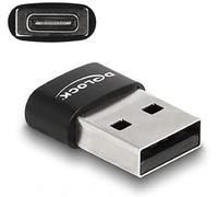 DELOCK 60002 - Adaptador USB 2.0 USB Tipo-A macho a USB Type-C™ hembra negro