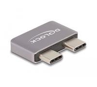 Delock adaptador usb 40 gbps usb type-c 2 x macho a 2 x hembra protect