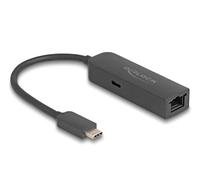Delock Adaptador USB-C a LAN 2,5G con Power Delivery 100W y NBASE-T