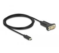 Delock adaptador usb type-c a 1 x serial rs-232 d-sub 9 pin macho con