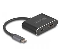 Delock adaptador usb type-c a hdmi (modo dp alt) 8k con hdr y power de
