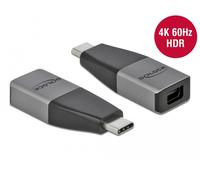 Adaptador USB-C a Mini DisplayPort DeLOCK 4K 60 Hz Gris