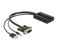Delock Adaptador VGA a HDMI con audio