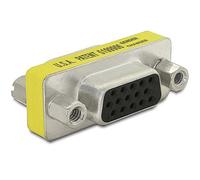 DeLOCK Adapter Gender Changer VGA - Adaptador VGA, Amarillo