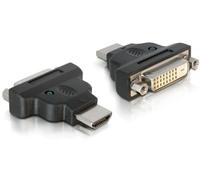 Delock adapter hdmi / dvi hdmi m dvi 25-pin fm negro