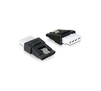 DELOCK Adapter Power 4PIN MOLEX Female > SATA Power 15PIN Female with Clip