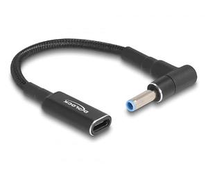 Delock Adapterkabel für Notebook Ladekabel USB Type-C Buchse zu HP 4.5 x 3.0 mm Stecker