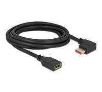 Delock alargador displayport macho 90° derecha angular a hembra de 8k